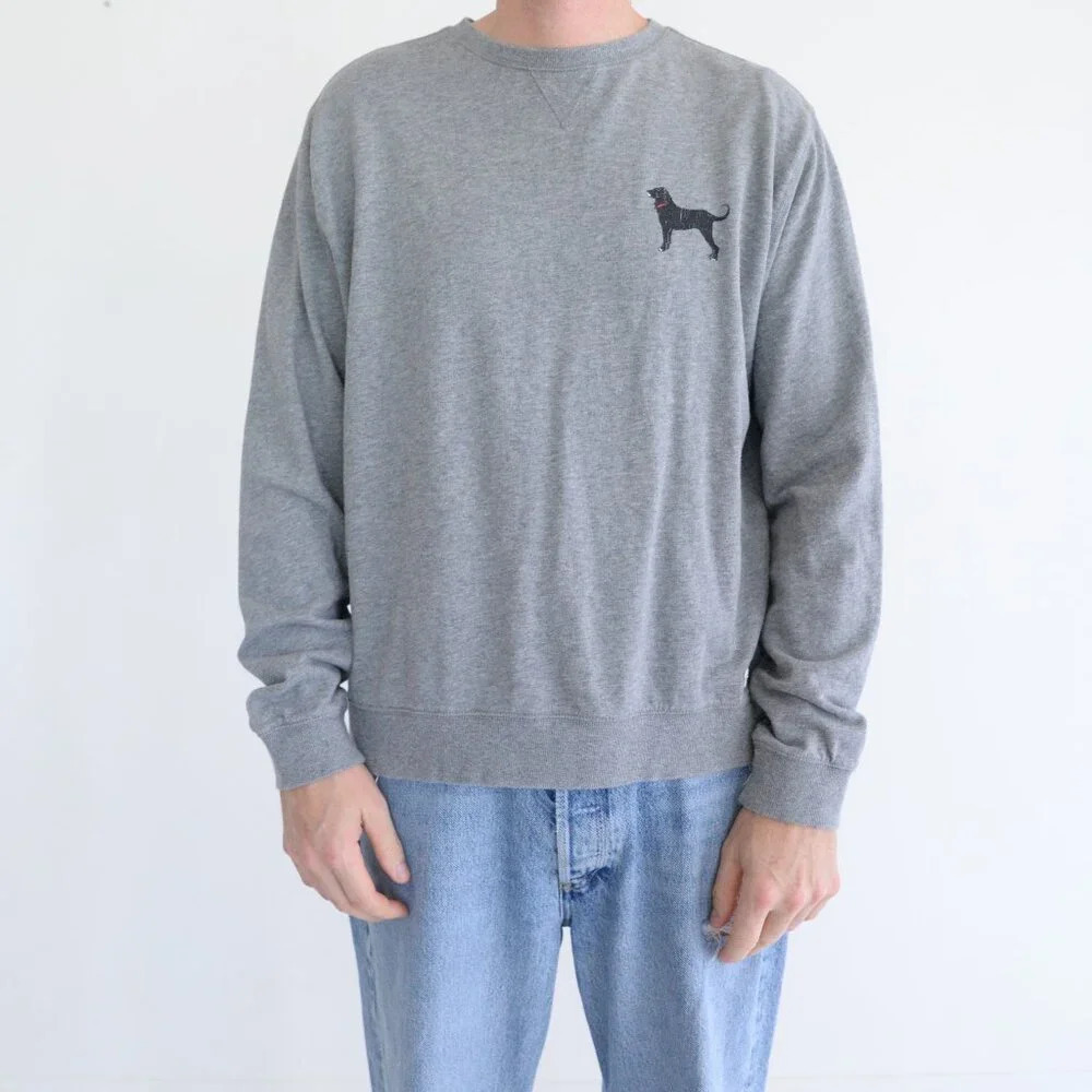 The Black Dog 100% Cotton Light  Weight Crew Neck Sweater Size Small